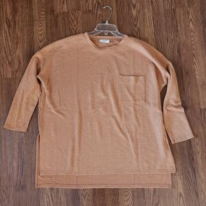 Zenana Outfitters Mustard/Tan Tunic Top